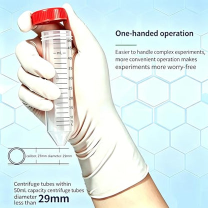 Conical Centrifuge Tubes 50ml,25 Pack Sterile Leak-Proof Test Tubes with Screw Caps,Sealable Plastic Polypropylene Test Tubes with Graduated Marks and Lid (50mL-25Pcs) - size: 50mL-25Pcs