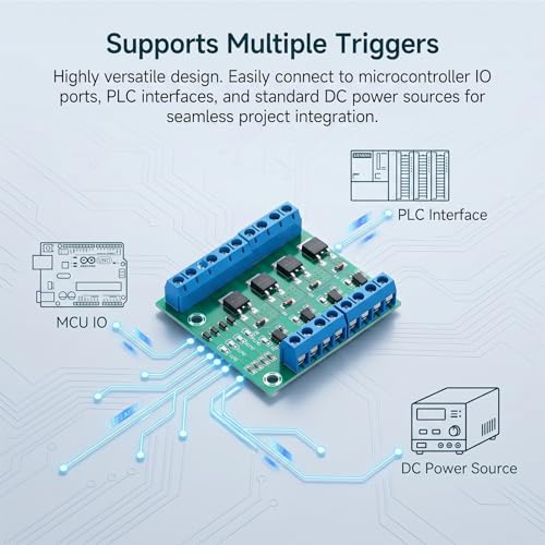 MOSFET Module MOSFET Switch 4 Channel Drive Module Metal Oxide Semiconductor Field Effect Transistor 400w Dc 3.7-27v 10a Large Power Pwm Adjustment Electronic Switch Control Board