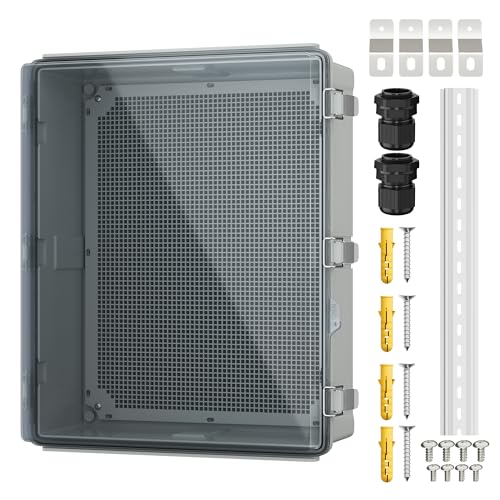 Joinfworld Outdoor Cable Enclosure 19.7x15.7x7.9 Waterproof Junction Box - size: 19.7 x 15.7 x 7.9 inches
