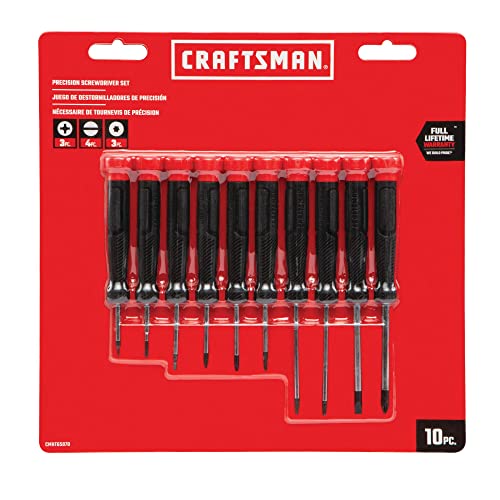CRAFTSMAN Screwdriver Set, Precision, 10Piece (CMHT65070) - style: Old Version