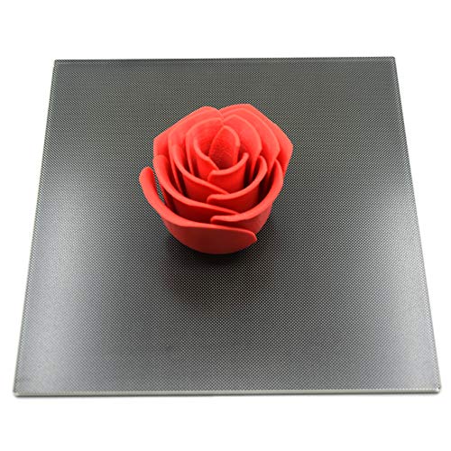 Platform Heated Bed 220x220x4mm Build Surface Glass Upgraded Build Plate with 4pcs Clips for 3D Printer (220x220mm) - size: L*W*H:220x220x4mm