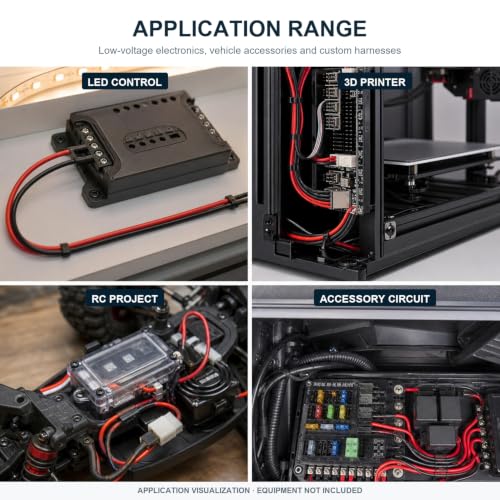 TUOFENG 18 AWG Silicone Wire, 300 ft Red/Black Tinned Copper Stranded Kit - size: 18 AWG Silicone Wire 2 Colors 150ft Each