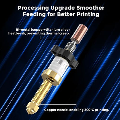 Creality Official Ender 3 V3 KE Hotend Kit, Upgrades Ceramic Heating Block Kit, 3D Printer Nozzle, High Flow Extruder Heater Block, All Metal Accessories for Creality Ender 3 V3 KE 3D Printers - style: Ender 3V3 KE