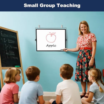 TSJ OFFICE Small White Board - 18 X 14 Inches Black Framed Dry Erase Board - color: Black, size: 18"W x 14"H