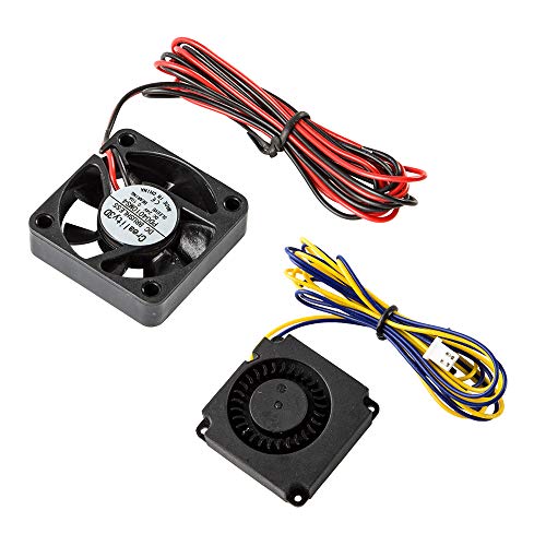 Comgrow Creality Ender 3 Original 4010 Fans DC 24V Extruder Hot End Fan and DC 24V Turbo Fan and Creality Original Ultra Removable Magnetic 3D Printer Build Surface
