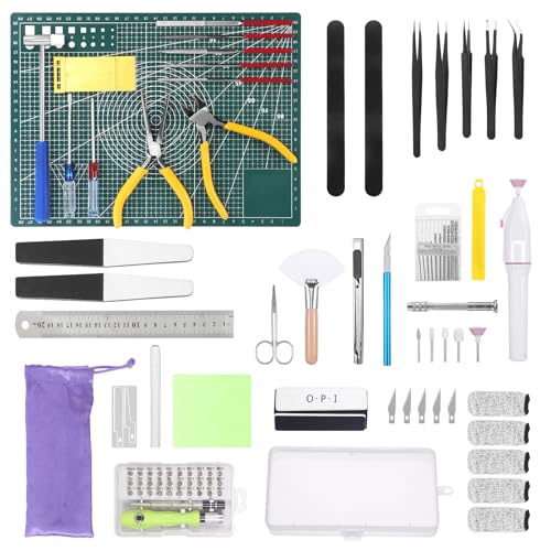 Fippy 101PCS Model Tools Kit, Hobby Building Tools Model Making Tools Kit for Basic Model Assembling, Building and Repairing - style: Set C