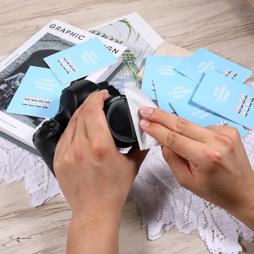 700 Sheets Lens Cleaning Tissue Paper, Lens Cleanr Papers Tissue for Microscope Len, Camera Len, Glasses, Computer Screens, Electronic Screens, Precision Optics 14 Booklets
