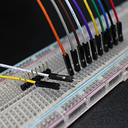 Breadboard Jumper Wires 20AWG, Bestlus Exclusives 10CM Male to Male Jumper Cable Wires M/M 4'' 10 Colors Pack of 120 Square Head 0.1'' (4'', M/M) - color: Male-Male, 10CM, size: 10CM / 4''