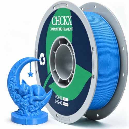 PETG 3D Printer Filament 1.75mm, +/-0.02mm Tolerance, 1kg Spool(2.2lbs), Blue - color: Blue, size: PETG