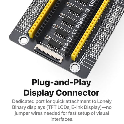 Lonely Binary ESP32-S3 N16R8 PinPulse Shield GPIO LED 16MB C++ Ready