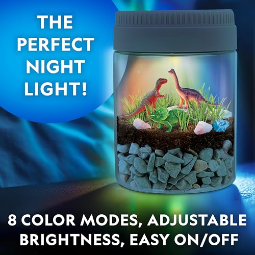 National Geographic Light-Up Dinosaur Terrarium Science Kit for Kids - style: Dino Habitat