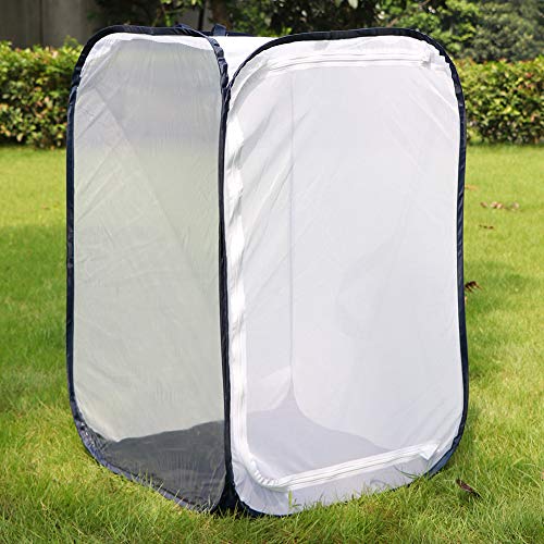 RESTCLOUD 36" Large Monarch Butterfly Habitat Cage Pop-up - color: White with Black