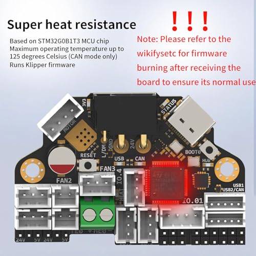 FYSETC 3D Printer Accessories H36 Board: Tool Combo Plate Kit V1.3 Version Hight Temperature 185℉ for Supporting Klipperr Firmware Canbus USB