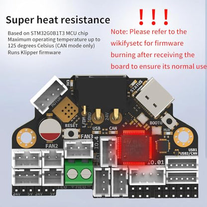 FYSETC 3D Printer Accessories H36 Board: Tool Combo Plate Kit V1.3 Version Hight Temperature 185℉ for Supporting Klipperr Firmware Canbus USB