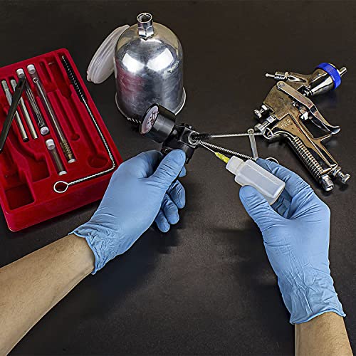 YUZES Spray Gun Cleaning Kit, 23-Piece Brush & Needle Set for Paint Guns