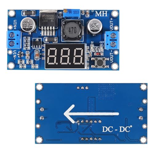 2pcs LM2596S LM2596 DC-DC Buck Converter Adjustable Step-Down Voltage Regulator Power Module 36V 24V 12V to 5V 2A Voltage Stabilizer with LED Display