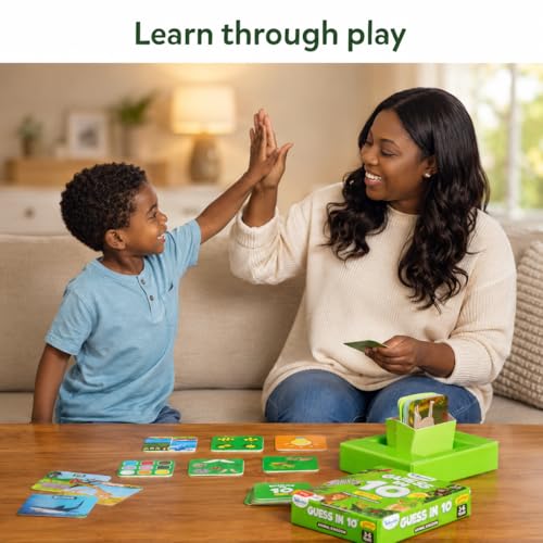 Skillmatics Guess in 10 Junior – Animal Kingdom, Card Game, Gift for Kids - style: 4. Junior Animal Kingdom