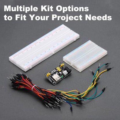 MECCANIXITY Breadboard Kit with Power Supply Module 830/400 Tie-Points