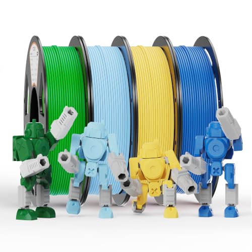 YOOPAI PLA Filament 1.75mm, 250g PLA+ & Matte Bundle, 4 Rolls - color: Pla Bundle-250gx4-112040002