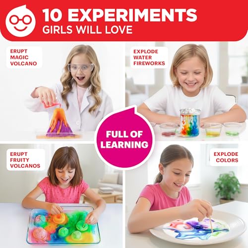 Doctor Jupiter Girls' Explosive Science Experiments Kit for Kids Ages 8+ - style: Explosive Girls': 8+