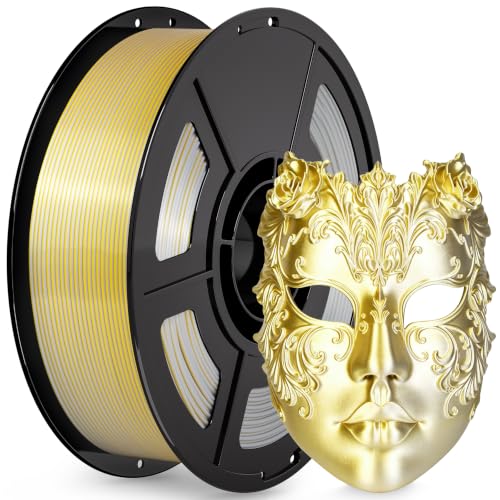 IEMAI Silk PLA+ Filament 1.75mm, Dual-Color Gold Silver, 1KG - color: Dual-gold Silver