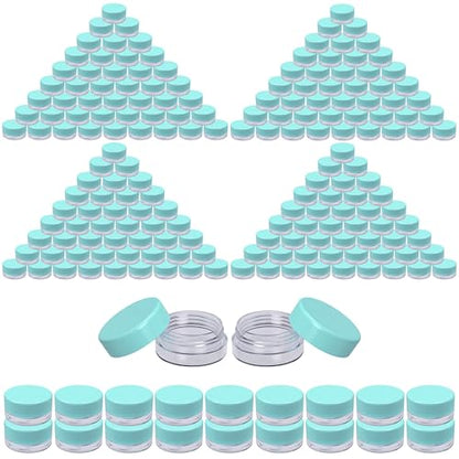 Sample Containers, Lip Balm Containers, Sample Jars, 3 Gram, 200 PK, Blue - color: Blue, size: 200 Pack