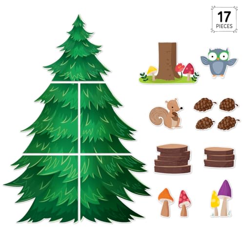 CTP Woodland Friends Jumbo Pine Tree Bulletin Board Set Classroom Decorations (Creative Teaching Press 11090) - color: Jumbo Pine Tree