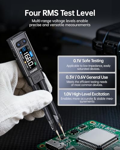 FNIRSI LCR-ST2 100kHz LCR Meter Tweezer SMD Component Tester, ESR/Q/D/θ/X - style: LCR-ST2