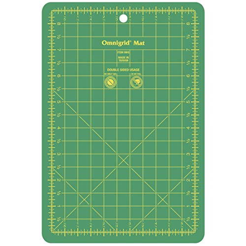 Omnigrid Self-Healing Cutting Mat, 5 1/2'' x 8 1/2'' Inch - size: 9.3"L x 6.3"W