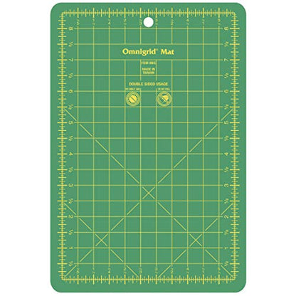 Omnigrid Self-Healing Cutting Mat, 5 1/2'' x 8 1/2'' Inch - size: 9.3"L x 6.3"W