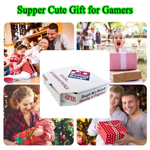 Gaming Dough Money Holder Boxes for Teen Boys Birthday, 4-Pack Cash Gift Box and Gift Card Presentation for Video Gamers Graduation, Novelty Mini Pizza Box Design - color: 4 Gaming Dough