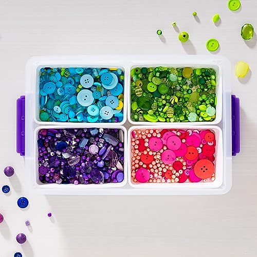 IRIS USA Storage Bins with Lids |Made in USA| 9 Qt - (1-Pack) - Clear - color: Clear, size: 9 Qt. - 1 Pack, style: STACK & CARRY |2-Layer|