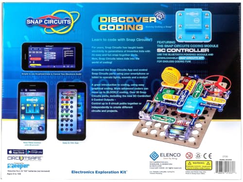 Snap Circuits Discover Coding STEM Coding Toy for Kids Ages 8+