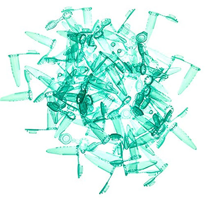 MUHWA 500 PCS Polypropylene Graduated Microcentrifuge Tubes with Snap Cap, 1.5ML Micro Test Tubes Conical Microtube Sample Vial for Laboratory (Green) - color: Green