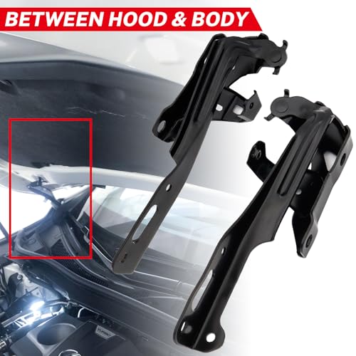 1 Pair Front Left And Right Hood Hinge Set for Honda Civic 2016-2021 HO1236143 HO1236144 60120TBAA00ZZ 60170TBAA00ZZ Driver and Passenger Side