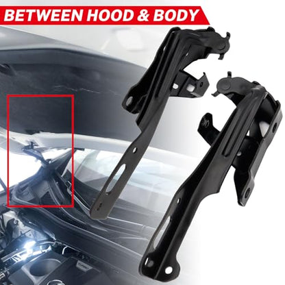 1 Pair Front Left And Right Hood Hinge Set for Honda Civic 2016-2021 HO1236143 HO1236144 60120TBAA00ZZ 60170TBAA00ZZ Driver and Passenger Side