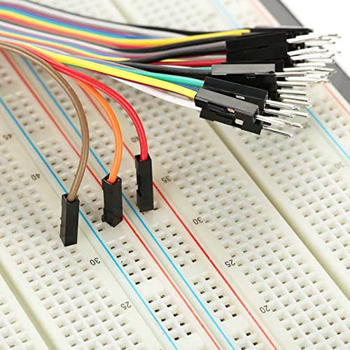 Solderless Breadboard, Premium ABS Aluminum Base 1660 Tie Points Circuit Test Board for Electronics Prototyping DIY Projects Students Engineers