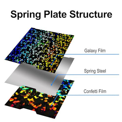 355x346mm PEF + PEY Build Plate for Bambu Lab H2D/H2S - size: 355x346mm