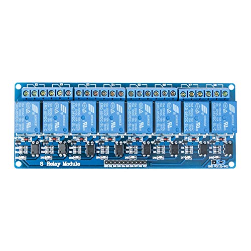 ELEGOO 8 Channel DC 5V Relay Module with Optocoupler for Arduino Projects - size: 8 Channel