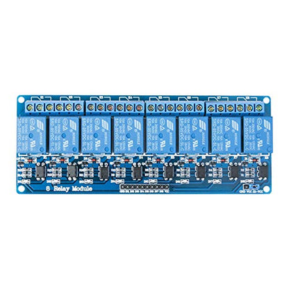 ELEGOO 8 Channel DC 5V Relay Module with Optocoupler for Arduino Projects - size: 8 Channel