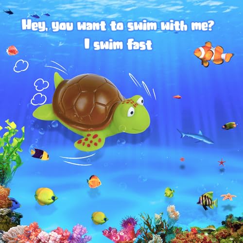 XY-WQ Turtle Floating Pool Thermometer with String, Easy-Read