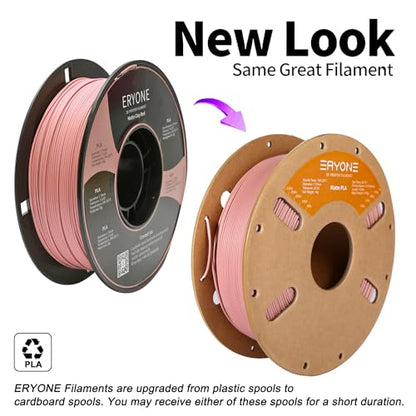 ERYONE Matte 3D Printer PLA Filament 1.75 +/- 0.03mm, Matte Filament PLA 1KG(2.2LBS) Spool, Pottery Red - color: Matte Pottery Red