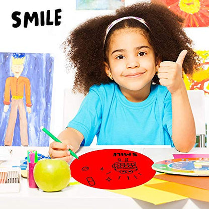 Dry Erase Dots, 20 Pcs 11" Colorful Circles Vinyl Stickers for Classroom