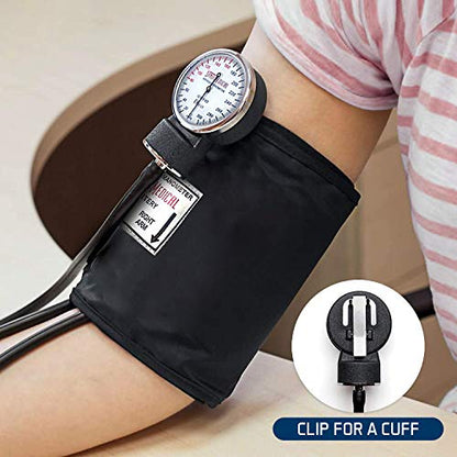 Santamedical Manual Blood Pressure Cuff - Adult Aneroid Sphygmomanometer - color: Black, size: Without Stethoscope