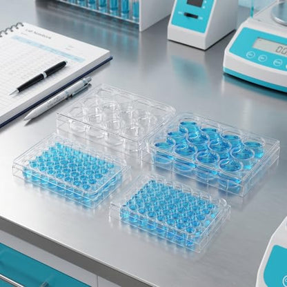 2 Pcs Tissue Culture Microplates Filling Tray, 48 Holes Pill Filler Plates