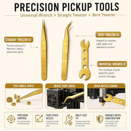 MAYJOY 3D Printer Tool Kit 40 Piece Cleaning Finishing Set with Case
