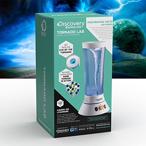 Discovery™ Tornado Lab, 5-Speed Cyclone Controller, Educational Learning Activity Kit, Fun and Exciting Toy, STEM Experiment Set for Boys, Girls, Kids Ages 6+