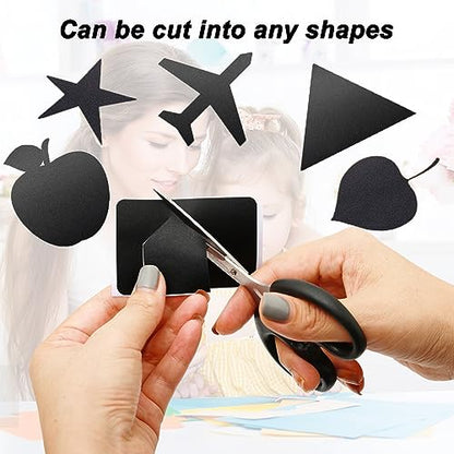 180 pcs Chalkboard Labels Stickers Waterproof Blackboard Reusable - color: Rectangular-180 Pcs
