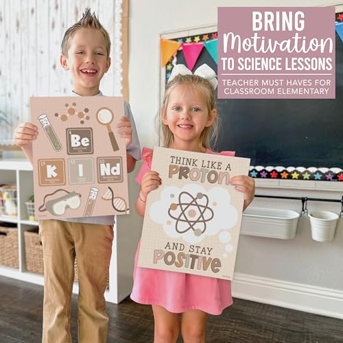 6 Science Posters for Classroom Decor Motivational Wall Art Biology Posters - color: Neutral