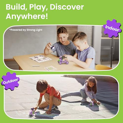 Sillbird Solar Building Robot Kit, 12-in-1 STEM Gift for Boys Aged 8-14 - color: Purple-green